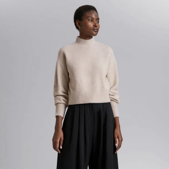 & Other Stories Mock Neck Sweater - Picture 3 of 7